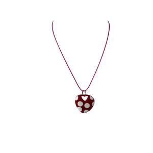 Polka dot pendant necklace